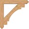Ekena Millwork Merced Arts and Crafts Smooth Bracket w/ Offset Brace, Western Red Cedar, 7 1/2"W x 44"D x 44"H BKT0806X44X44MRC03SWR - alternate 2